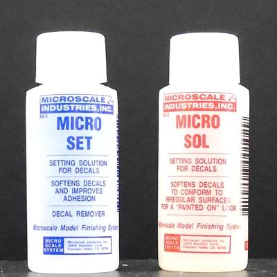 Microscale Industries Micro Sol & Micro Set Decals Setting Solution Twin  Pack – TopToy