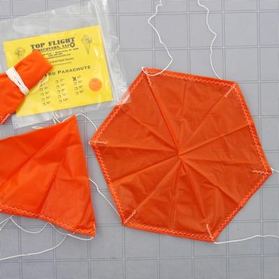 Top Flight Parachute Neon Orange 12" Rip Stop Nylon PAR-12 